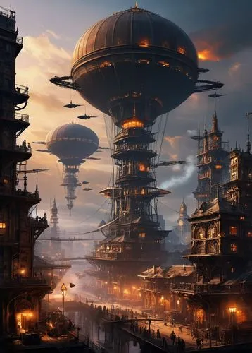 airships,futuristic landscape,scifi,sci fiction illustration,sci fi,sci-fi,sci - fi,dystopian,post-apocalyptic landscape,dystopia,science fiction,destroyed city,metropolis,science-fiction,ancient city,alien planet,alien world,fantasy city,post apocalyptic,colony,Photography,General,Fantasy