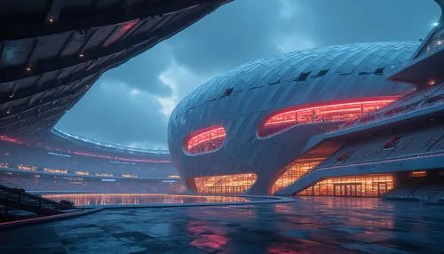 futuristic art museum,futuristic architecture,futuristic landscape,narodowy,arcology,morphosis,globen,cyberport,stadium falcon,megastructure,bayarena,bernabeu,mvrdv,futuristic,etfe,autostadt wolfsburg,lair,guangzhou,cybercity,dongdaemun,Photography,General,Realistic