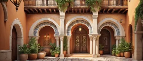 riad,archways,courtyard,courtyards,la kasbah,inside courtyard,marrakesh,kasbah,hacienda,theed,casbah,patios,arcaded,alcazar,marocco,patio,dorne,madinat,3d rendering,entryway,Unique,Design,Logo Design