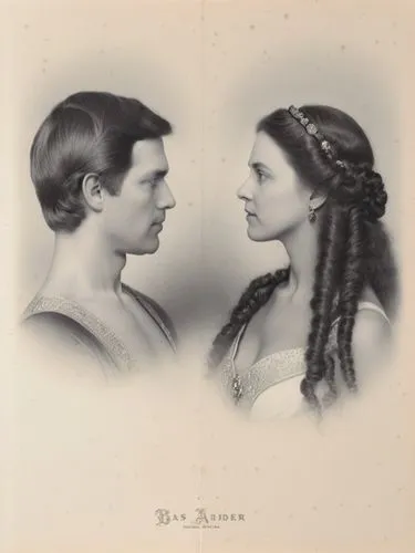 vintage man and woman,nebria,cd cover,mesmerism,phrenologist,habanera,Photography,Black and white photography,Black and White Photography 03