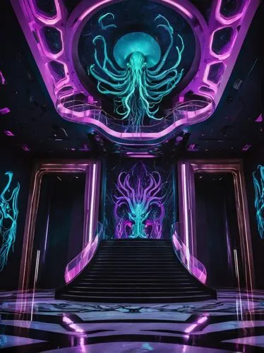 servitor,labyrinthian,cyberia,hall of the fallen,lair,eudendrium,odditorium,sanctum,graecorum,aamoth,magorium,ufo interior,nidularium,polybius,neon ghosts,nightclub,tron,tentorium,serpentarium,sulaco,Illustration,Realistic Fantasy,Realistic Fantasy 47