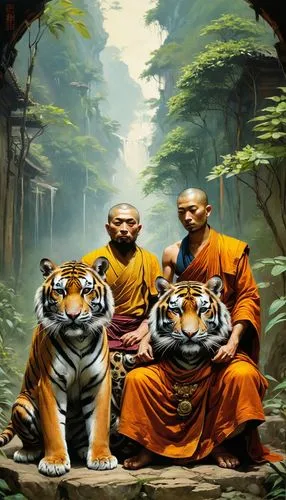 buddhists monks,theravada buddhism,bhikkhunis,monks,buddhists,mahasiddhas,Conceptual Art,Fantasy,Fantasy 15