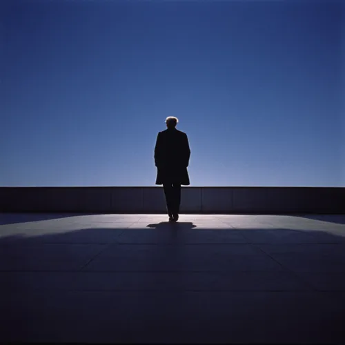 silhouette of man,man silhouette,silhouette against the sky,album cover,conceptual photography,santiago calatrava,the silhouette,man praying,klaus rinke's time field,standing man,thinking man,contemplative,fountainhead,elderly man,the tropic of cancer,solitary,vipassana,long shadow,silhouette,cd cover,Photography,Documentary Photography,Documentary Photography 15