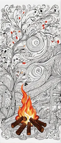 yule log,fire bowl,fireplace,fireplaces,burn banknote,fire mandala,fire planet,gas stove,fire pit,firepit,whirlpool pattern,fire ring,wood-burning stove,fire background,log fire,feuerzangenbowle,wood fire,playmat,cooktop,burning man,Illustration,Black and White,Black and White 05