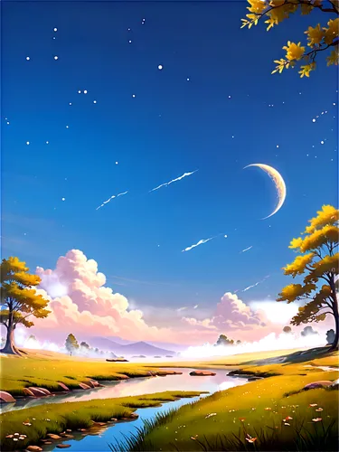 landscape background,fantasy landscape,cartoon video game background,nature background,moon and star background,meadow landscape,dusk background,beautiful wallpaper,futuristic landscape,beautiful landscape,lunar landscape,earth rise,sky,nature landscape,high landscape,art background,salt meadow landscape,free background,landscape,plains,Illustration,Realistic Fantasy,Realistic Fantasy 01