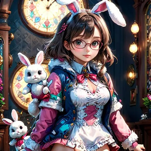 bunnie,bunny,mei,little bunny,white bunny,easter theme,Anime,Anime,General