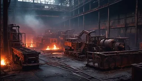 steel mill,abandoned factory,empty factory,factories,industrial landscape,foundry,industries,steelworker,industrial,industrial ruin,industrial plant,industrial hall,heavy water factory,old factory,metallurgy,industrial smoke,industry,factory,factory hall,dust plant,Art,Classical Oil Painting,Classical Oil Painting 12