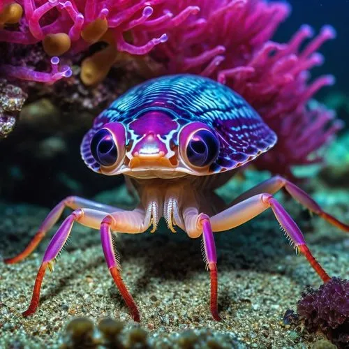 lembeh,ten-footed crab,sea animal,sea animals,marine animal,square crab,Photography,General,Realistic