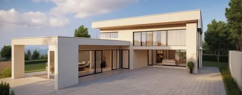 modern house,3d rendering,prefabricated buildings,cubic house,smart home,smart house,modern architecture,frame house,heat pumps,eco-construction,inverted cottage,cube house,luxury property,dunes house