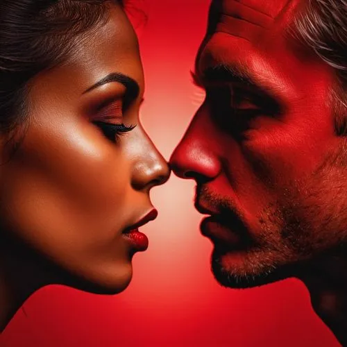 labios,man and woman,face to face,two people,romantic portrait,black couple,Photography,General,Natural