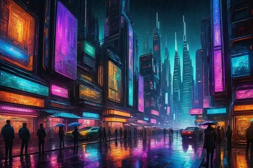 cyberpunk,cityscape,colorful city,cybercity,bladerunner,metropolis,fantasy city,cybertown,futuristic landscape,cyberscene,dystopian,city at night,world digital painting,coruscant,urban,cyberworld,futuristic,urbanworld,cityzen,microdistrict,Art,Classical Oil Painting,Classical Oil Painting 28