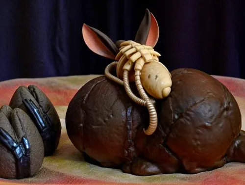 alien easter eggs, easter bunny with alien on head,easter rabbits,easter eggs brown,sorbian easter eggs,easter egg sorbian,easter pastries,marzipan figures,lampenpuzergras,easter cake,easter decoratio