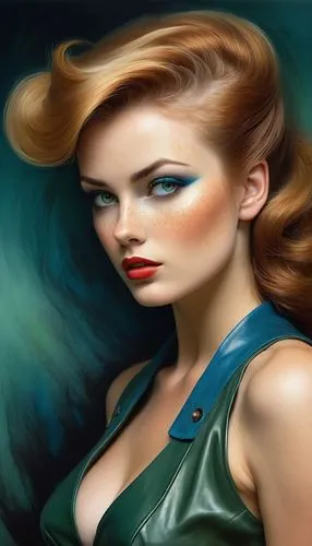 world digital painting,digital painting,fantasy art,photo painting,airbrushed,sci fiction illustration,fantasy portrait,art painting,pin up girl,pin-up girl,portrait background,retro pin up girl,cigarette girl,painting technique,pin ups,meticulous painting,oil painting,fantasy woman,watercolor pin up,painting work,Illustration,Realistic Fantasy,Realistic Fantasy 16