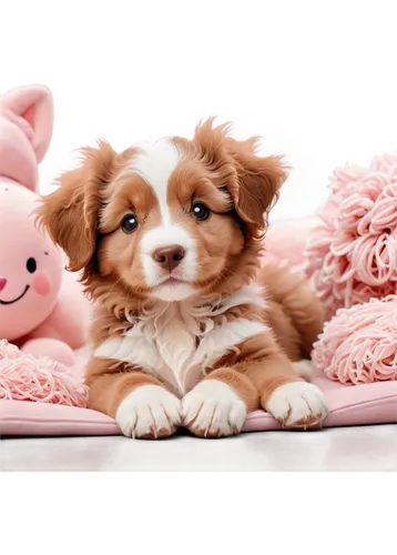 cute puppy,cavalier king charles spaniel,cute animals,kawaii animals,pink background,cute animal,pomeranians,toy dog,puppy pet,stuffed animal,yorkie puppy,cheerful dog,puppy shetland sheepdog,dog pure-breed,puppy,puppies,puppyhood,cute baby,cuddly toys,dog breed,Unique,Design,Sticker