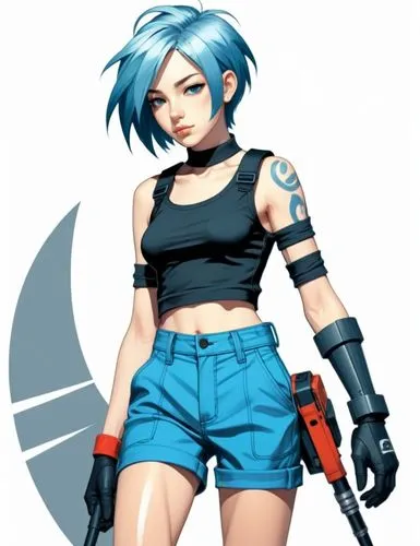 gaige,bulletgirl,ryoko,domino,motoko,kula