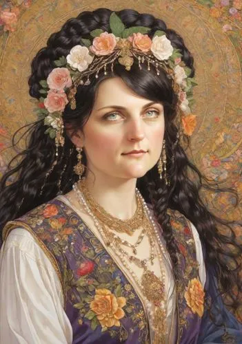 guinevere,mervat,girl in flowers,theodora,scythia,artemisia