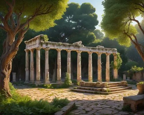 roman temple,greek temple,temple of diana,artemis temple,panagora,propylaea,acropolis,metapontum,capitolium,caesonia,gennadius,apolloni,ancient city,ephesus,tempio,palmyra,temple of hercules,ancient rome,nicopolis,roman columns,Conceptual Art,Fantasy,Fantasy 18