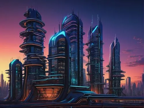 futuristic landscape,futuristic architecture,coruscant,cybertown,arcology,cybercity,metropolis,futurist,futuristic,fantasy city,cyberport,homeworlds,cardassia,citadels,sci fiction illustration,megacorporations,coruscating,areopolis,megastructures,futurists,Illustration,Abstract Fantasy,Abstract Fantasy 09