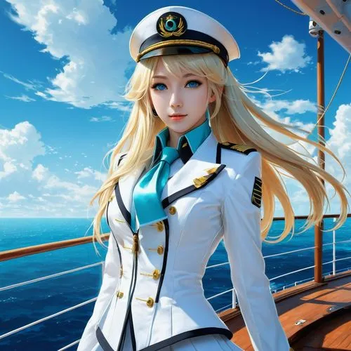 at sea,pacifica,yachtswoman,michiru,ferry,kantai collection sailor,delta sailor,sea fantasy,warspite,millia,marineau,nautical star,sailor,atago,prinz,cocaptain,azzurra,cruiser aurora,on a yacht,cruiseferry,Conceptual Art,Fantasy,Fantasy 12