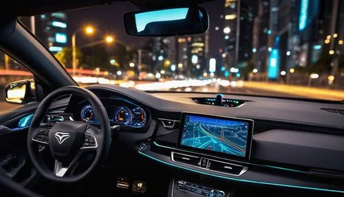 Modern telematics control unit, futuristic dashboard, sleek black housing, silver buttons, LED lights, 3D circuit board, motherboard, wires, microchips, antenna, GPS module, Wi-Fi router, Bluetooth co