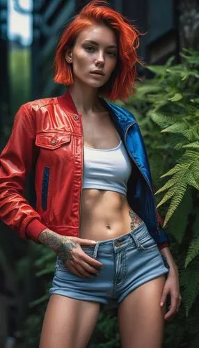 triss,hayley,danaus,irisa,jean jacket,katarina,liora,lina,blanka,retro woman,red head,jodie,lucie,redhair,becky,leela,juliya,harley,karavas,abs,Photography,Artistic Photography,Artistic Photography 02