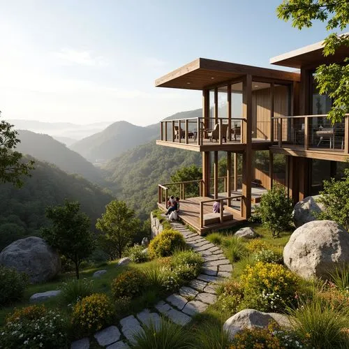 house in the mountains,house in mountains,the cabin in the mountains,tree house hotel,beautiful home,forest house,3d rendering,summer house,chalet,dreamhouse,tree house,home landscape,timber house,cantilevers,mountainside,landscaped,renderings,render,cantilevered,roof landscape