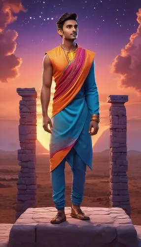 basavanna,bahubali,dhritarashtra,sambhaji,basaveshwara,kartikeya,Unique,3D,3D Character