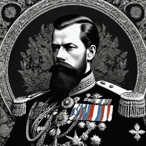 grand duke of europe,grand duke,orders of the russian empire,admiral von tromp,emperor wilhelm i,napoleon iii style,prussian,monarchy,imperial period regarding,the emperor's mustache,zhupanovsky,kaiser wilhelm ii,franz,konstantin bow,brazilian monarchy,kaiser wilhelm,jozef pilsudski,imperial,french president,alexander,Illustration,Black and White,Black and White 09