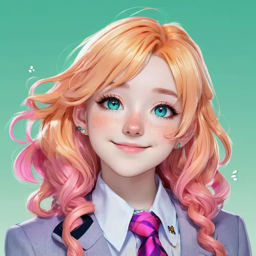 nora,girl portrait,portrait background,a girl's smile,nami,luka,stylized macaron,digital painting,vector girl,hinata,tumblr icon,tiktok icon,cute cartoon character,pink hair,custom portrait,s-curl,melonpan,kawaii,child girl,cg artwork,Illustration,Japanese style,Japanese Style 02