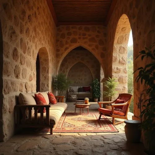 patio,hala sultan tekke,patios,inside courtyard,porch,alcove,loggia,courtyard,seating area,cloister,quasr al-kharana,sitting room,interior decor,home interior,parador,terrace,mahdavi,khaneh,front porch,qasr amra,Photography,General,Realistic