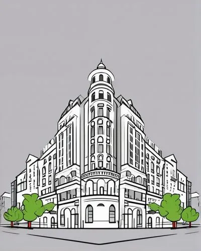 taj mahal hotel,multistoreyed,ulaanbaatar centre,masjid jamek mosque,croydon facelift,art nouveau design,grand hotel,philharmonic hall,hyderabad,aurora building,appartment building,new building,department store,multi-storey,multi-story structure,kirrarchitecture,balmoral hotel,office block,danube centre,residential building,Design Sketch,Design Sketch,Outline