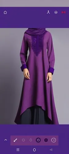 abaya,abayas,purple background,tahiliani,3d model,lenderman,Photography,General,Realistic