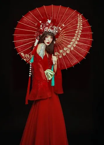 asian costume,asian umbrella,japanese woman,japanese umbrella,ninagawa,vietnamese woman