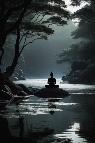 tranquility,meditate,meditation,zen,lotus position,vipassana,calm water,tranquil,meditative,zen master,tea zen,calm waters,water lotus,inner peace,watercraft,peacefulness,boat landscape,peaceful,theravada buddhism,somtum,Photography,Black and white photography,Black and White Photography 01