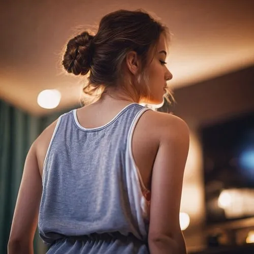 girl in a long dress from the back,nightgown,girl from behind,girl in t-shirt,backless,nightdress,girl from the back,shoulders,underarms,alycia,girl walking away,profiles,camisole,undershirts,a girl in a dress,backs,behind,scoliosis,shoulder length,half profile,Photography,General,Cinematic