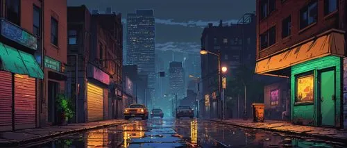 cyberpunk,alleyway,cityscape,city at night,alley,cartoon video game background,tokyo city,night scene,world digital painting,urban,dusk background,soir,shanghai,sidestreet,beautiful wallpaper,cybertown,dusk,evening city,cybercity,nacht,Illustration,Vector,Vector 15