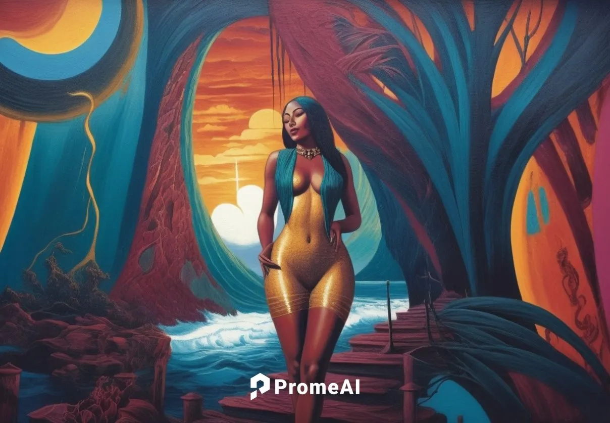 Passion Sexy Painting ,Naked Woman  Abstract Body Art Oil Painting
,welin,naiad,jasinski,emshwiller,dubbeldam,tretchikoff,amphitrite,ladyland,neith,vampirella,sci fiction illustration,inanna,klarwein,