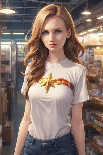 captain marvel,supergirl,superwasp,kara,lois,wonder,Digital Art,Anime