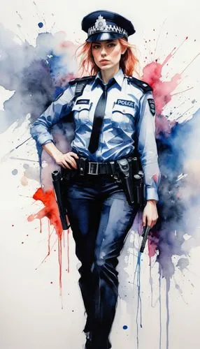 policewoman,policewomen,police officer,police uniforms,officer,policeman,Illustration,Paper based,Paper Based 20