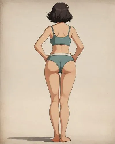 pinu,fubuki,zorita,himawari,objectification,beachwear,radebaugh,pin-up girl,euphonious,gluteal,rotoscoped,kawakami,female body,hoshihananomia,yanmei,cellulite,roundness,mathilda,woman's backside,mavis,Illustration,Japanese style,Japanese Style 08