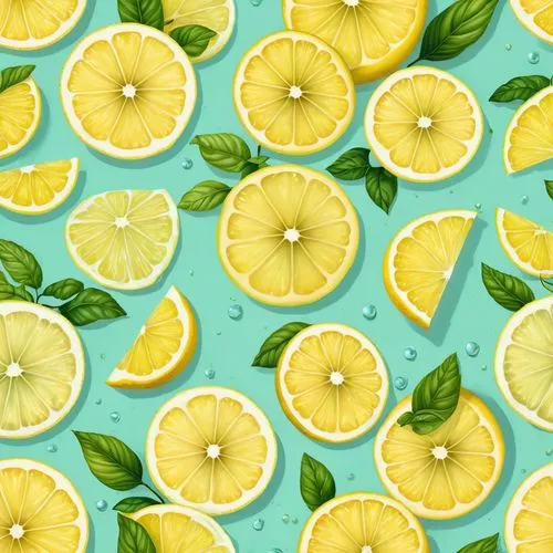 lemon background,lemon wallpaper,lemon pattern,lemon slices,green oranges,lemon mint,Illustration,Abstract Fantasy,Abstract Fantasy 11