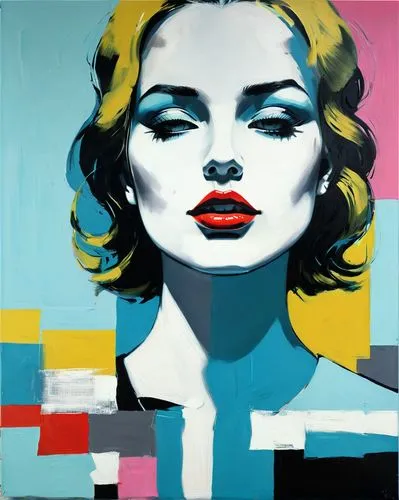 cool pop art,pop art style,nielly,pop art woman,modern pop art,pop art girl,Conceptual Art,Oil color,Oil Color 02