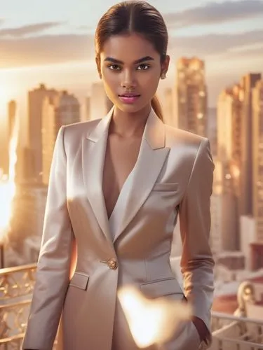 Pour her sweet open eyes,a woman is standing in front of a view,ocasio,aoc,cortez,business woman,amcorp,elitsa,Photography,General,Realistic