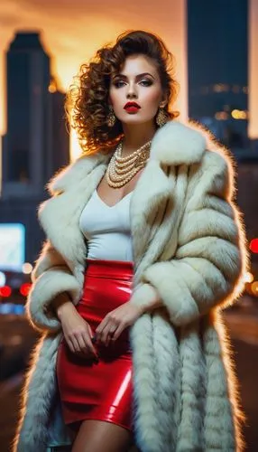 fur,fur coat,the fur red,furs,femme fatale,red coat,animal fur,vixen,photo session at night,retro woman,lambskin,cruella,kommissar,fashion shoot,contessa,coat,retro women,film noir,cruella de ville,ester williams-hollywood,Conceptual Art,Graffiti Art,Graffiti Art 02