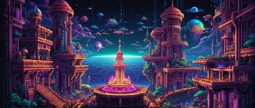 fantasy city,metropolis,fantasy world,valerian,space port,futuristic landscape,3d fantasy,atlantis,fantasia,sci fiction illustration,spacescraft,dream world,cityscape,alien world,cg artwork,ancient city,fractal environment,utopian,scifi,colorful city,Conceptual Art,Fantasy,Fantasy 27