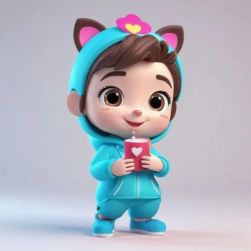 cute cartoon character,monchhichi,cute cartoon image,3d teddy,agnes,wakko,Unique,3D,3D Character