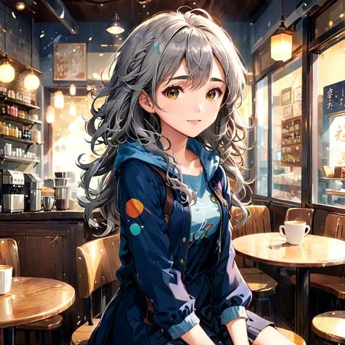 sakuya,kanon,coffee background,ranko,watercolor cafe,wakamiya,Anime,Anime,Realistic