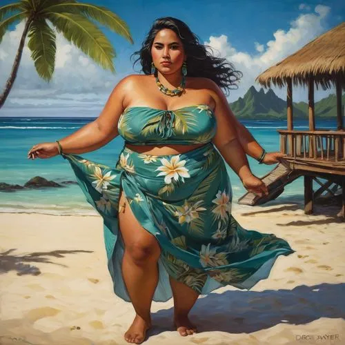 polynesian girl,moana,hula,liliuokalani,luau,polynesian,wahine,hawaiiana,polynesians,waikaremoana,aloha,tahitian,kanyabayonga,tahiti,bdl,gabourey,rigoberta,astacio,muumuu,kahanamoku,Conceptual Art,Fantasy,Fantasy 15