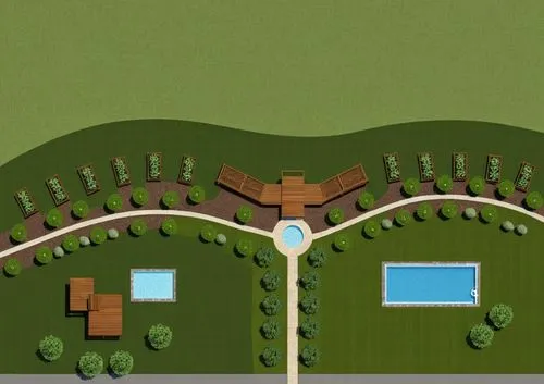 this is an aerial view of a tennis court and swimming pool,landscape plan,landscape design sydney,swim ring,street plan,landscaped,golf resort,Photography,General,Realistic