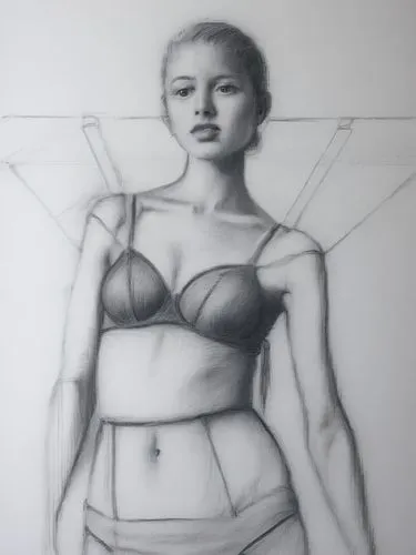 drawing mannequin,underdrawing,proportions,pencil lines,geometric body,graphite,Illustration,Black and White,Black and White 35